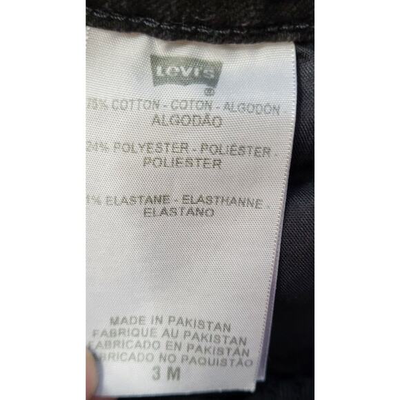 Levi's Women Juniors Size 3 Black Jean Shorts 518 Super Low Cut Off - Picture 8 of 16